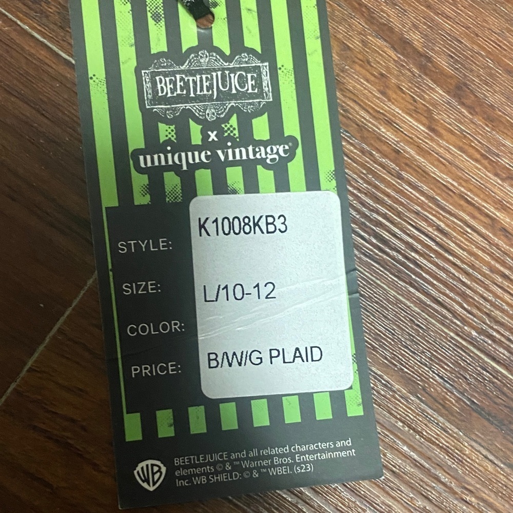 BeetleJuice X Unique Vintage Leggings Size 10-12 - Picture 5 of 10